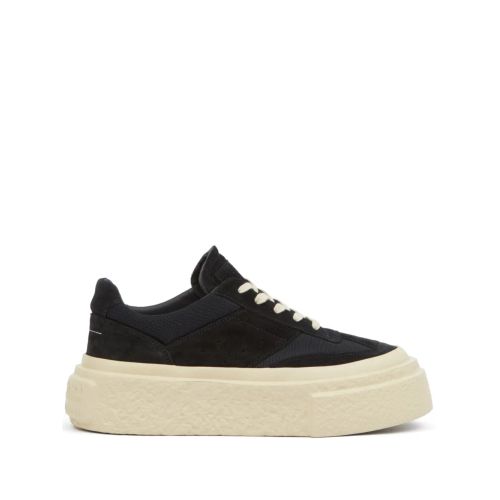MM6 Maison Margiela Leather Sneakers Black for Women