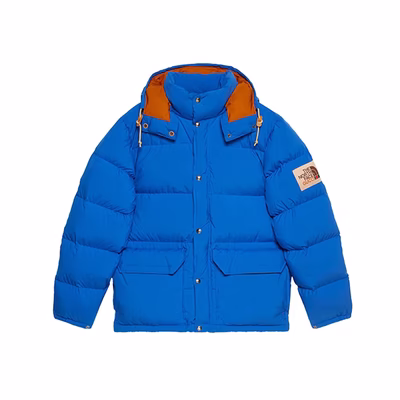 Gucci X The North Face Nylon Jacket Blue For Men