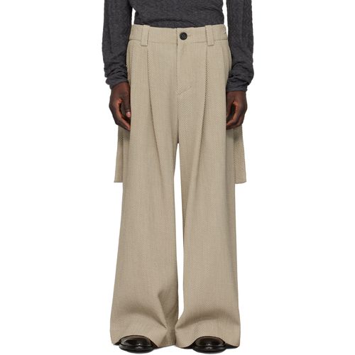 PET TREE KOR Pet-Tree-Kor Beige Tillandsia Trousers for Men