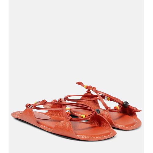 Marni X No Vacancy Inn Beaded Leather Sandals for Women