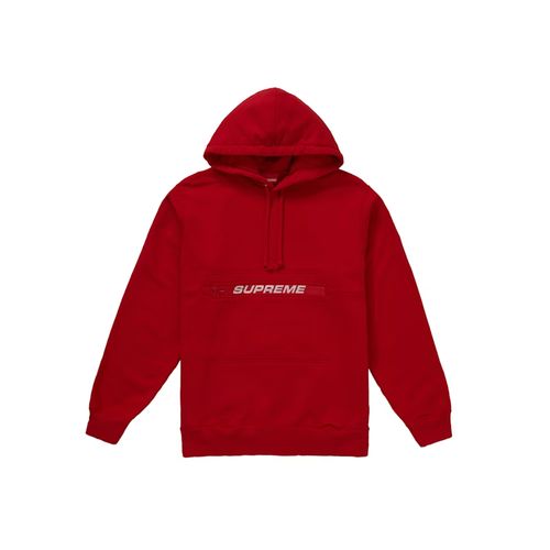 Supreme Nike Half Zip Hooded Sweatshirt Red for Women 