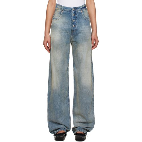 MM6 Maison Margiela ブルー フェードジーンズ ウィメンズ