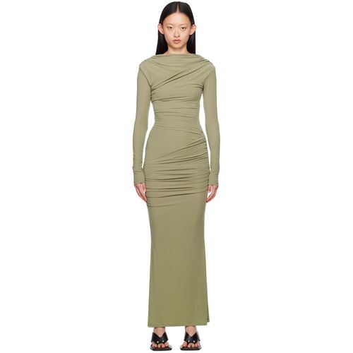 pastel green party dress Paris Georgia Green Audrey Sequined Midi Dress main image 0