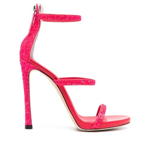 Giuseppe Zanotti Harmony Glitter-Detail Heeled Sandals Pink for