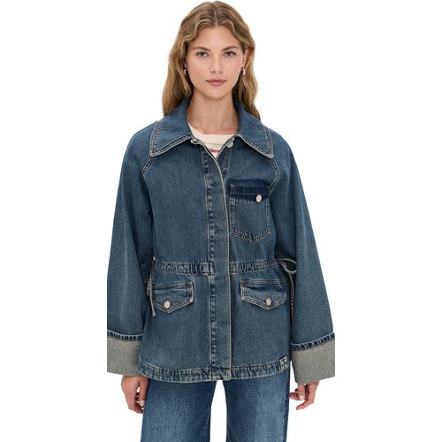 Damson Madder Ingrid Borg Jacket Red Check 16 for Women - Main Image