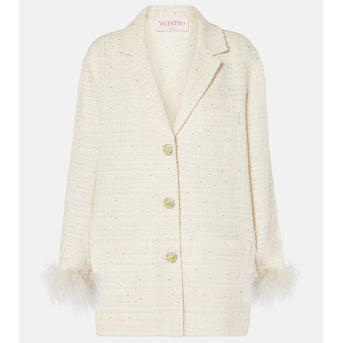 Valentino Mossi Mélange Tweed Jacket for Women