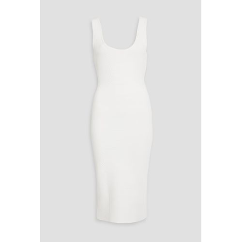 HERVE LEGER Herv Lger - Ribbed Bandage Maxi Dress - White - L for Women