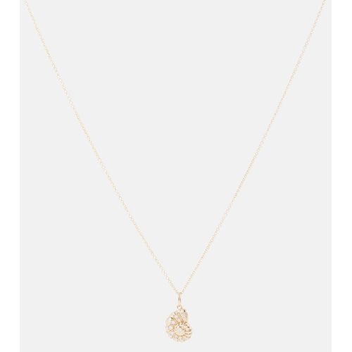 Sydney Evan Nautilus Shell 14kt Gold Pendant Necklace With