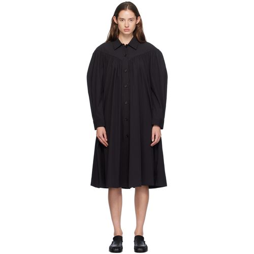 amomento black dress Sheer Jersey Dress — Black – La Garçonne main image 1