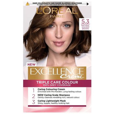 pic L'oreal Excellence Hair Color Shades l oreal paris excellence creme permanent hair dye various shades 5 3 natural golden brown