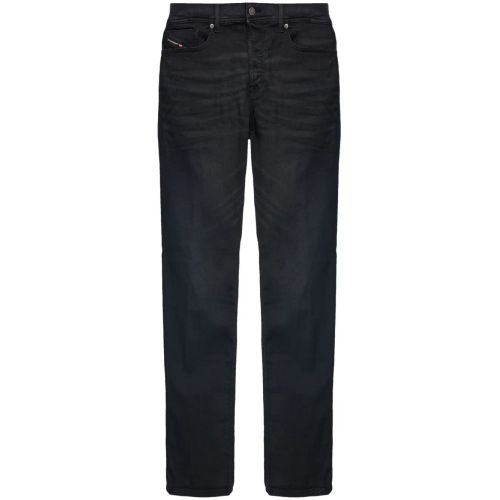Diesel D-Chino-Work Coated Straight-Leg Jeans - Black for Men