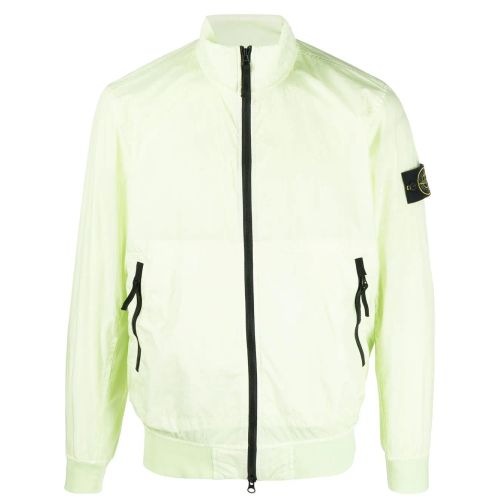 Stone Island High-Neck Lightweight Jacket Green for Men