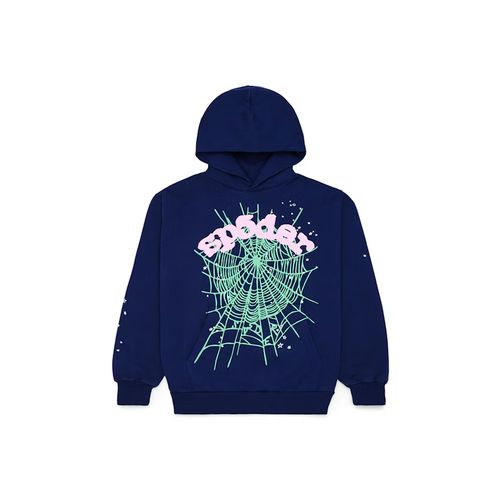 Sp5der OG Web Hoodie Navy for Men