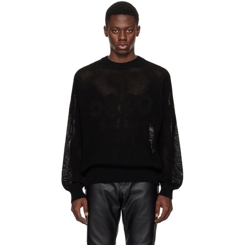 032c Black Selfie Sweater for Men