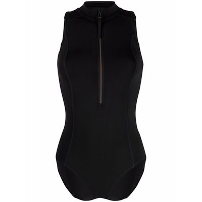 Buy Y 3 Halterneck Zip Up Swimsuit Black For Womens At Goxip