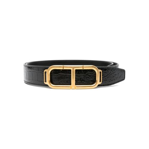 TOM FORD Stadium Buckle Belt Black for Men