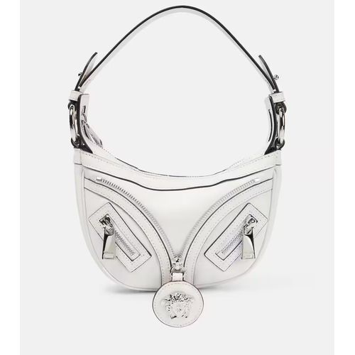 Versace Metallic Leather Shoulder Bag Gold for Women