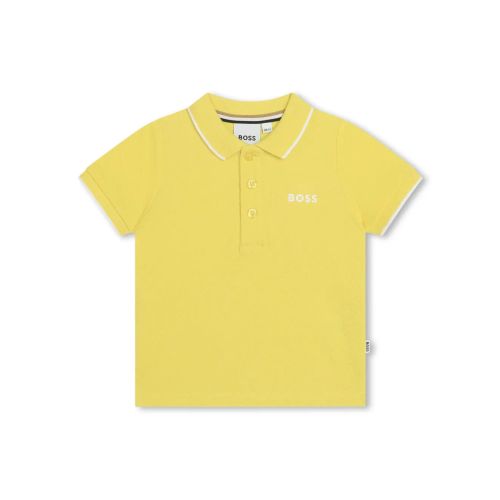 Hugo Boss Polo Shirt Yellow HUGO BOSS KIDS BOSS Kidswear Logo