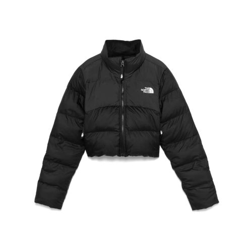 The North Face Saikuru Cropped Puffer Jacket In Black Exclusive At