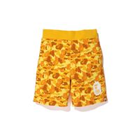 BAPE X PUBG Sweat Shorts Orange for Women