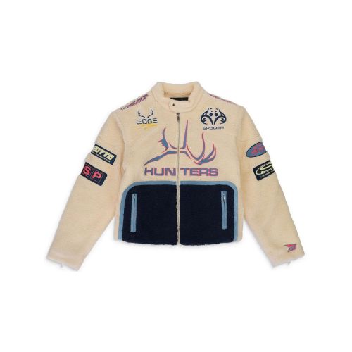 Sp5der Sherpa Hunter Moto Jacket Multicolor for Men