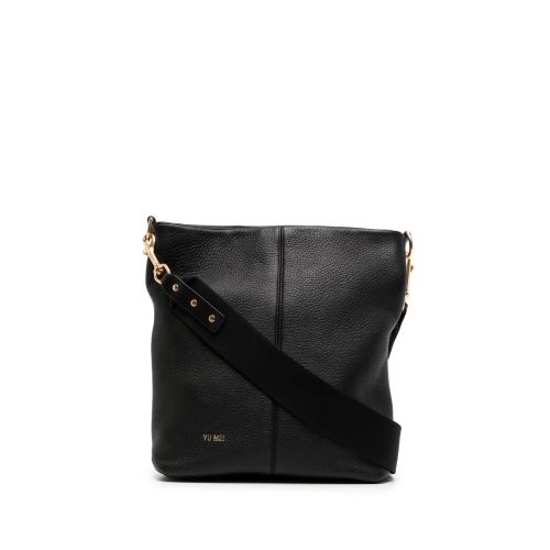 Yu Mei Logo-Embossed Crossbody Bag Black for Women