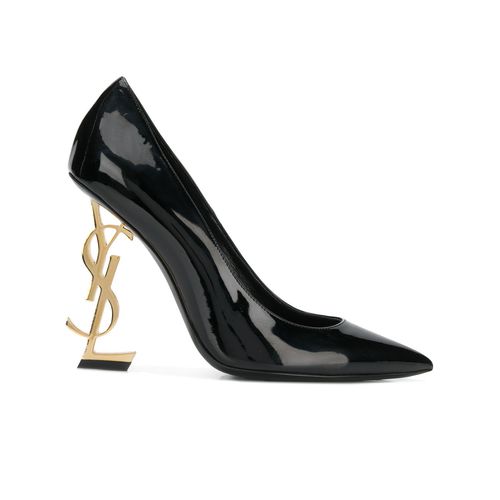SAINT LAURENT 110mm Opyum YSL Patent Leather Pointed-Toe Pumps