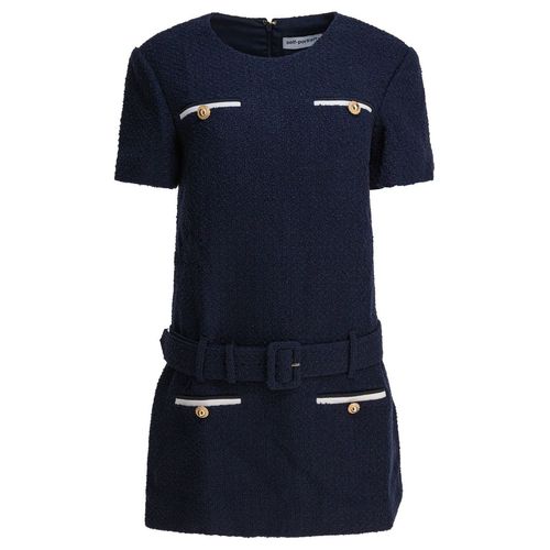 Self-Portrait Mini Dress In Black Viscose for Women