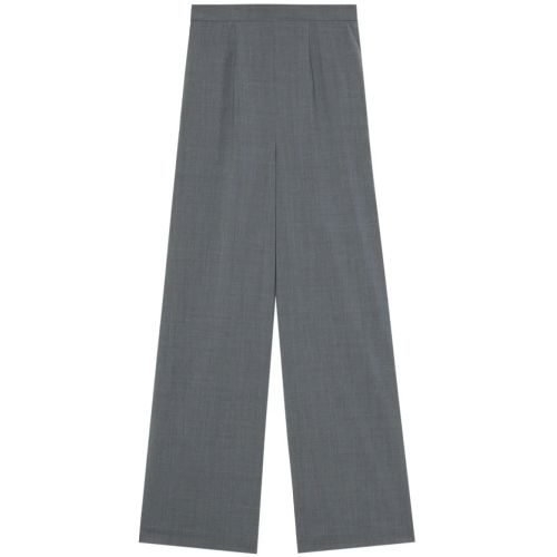 ENFOLD Enföld Check Belt Wide-Straight Trousers - Grey for Women 