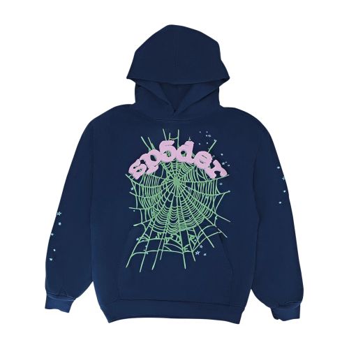 Sp5der OG Logo V2 Heavyweight Tee Navy for Men