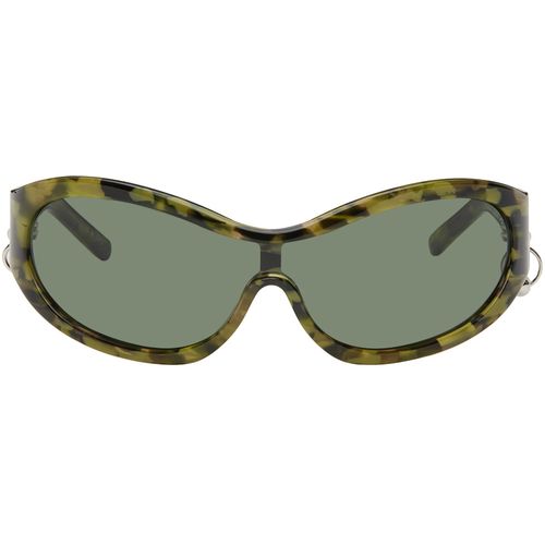 Justine Clenquet SSENSE Exclusive Khaki Jenny Camo Sunglasses for Men