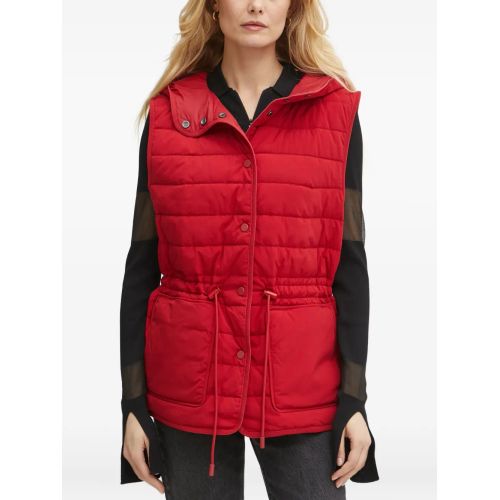 IRO Denim V-Neck Cropped Vest Blue for Women