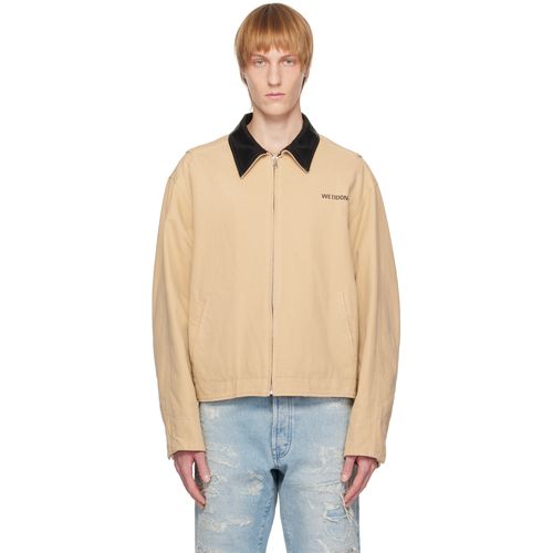 Beige work jacket clearance