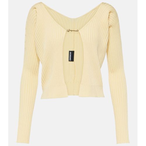 Jacquemus La Maille Pralù Longue Ribbed-Knit Cardigan for Women