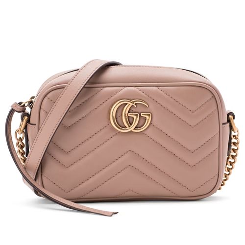Gucci GG Marmont Matelasse Super Mini Bag Dusty Pink for Women