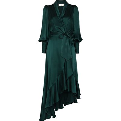 Zimmermann green wrap dress Outlet