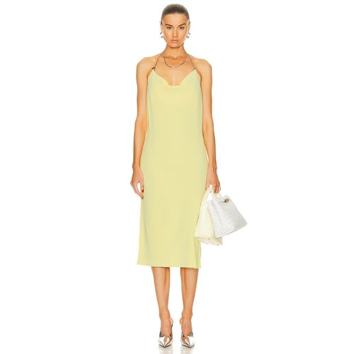 Bottega Veneta Double Fluid Viscose Knit Dress In Yellow for Women