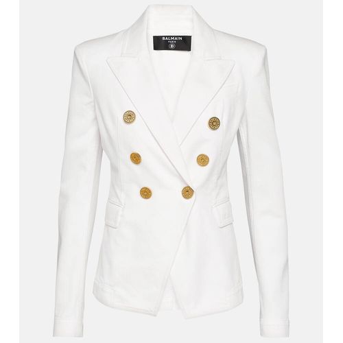 Balmain Navy Double-Breasted Blazer for Women