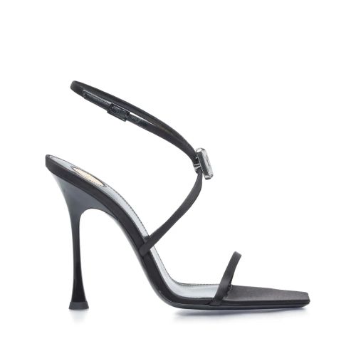 Saint Laurent 110mm Strappy Sandals Black for Women