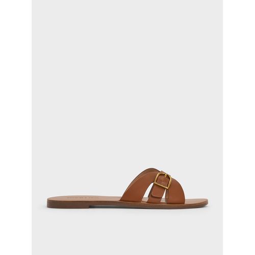 Charles Keith Belted Slide Sandals for Women