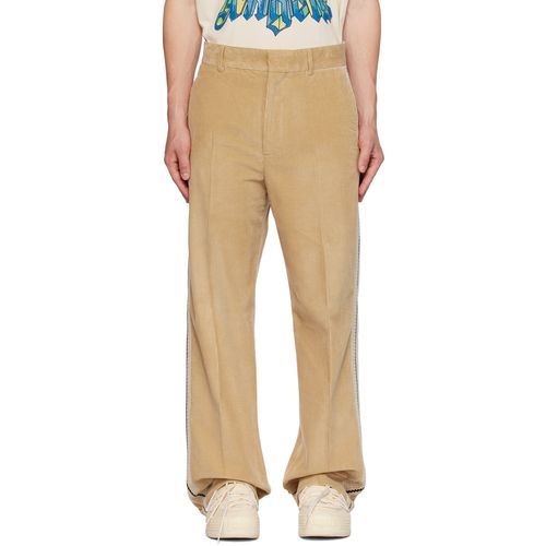 Palm Angels Beige Trim Trousers for Men