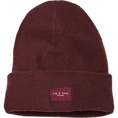 Buy Rag Bone Addison Striped Wool Blend Beanie Gray At Goxip