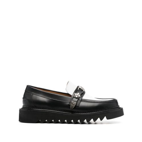 Toga Virilis Western Strap Loafers - Black for Men