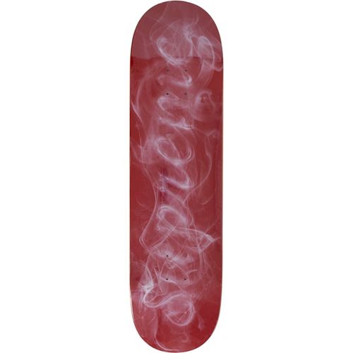 Red Supreme smurfs skateboard deck（Supreme - Smurfs Box Logo  