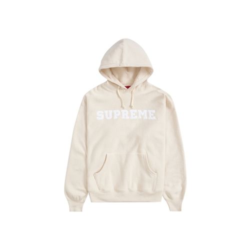 Supreme Big Stitch Hooded Sweatshirt Natural for Men