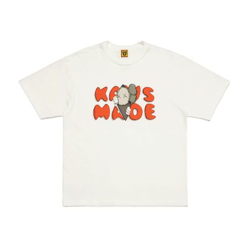 GDC GRAPHIC T-SHIRT #2 S 白 human はなし made