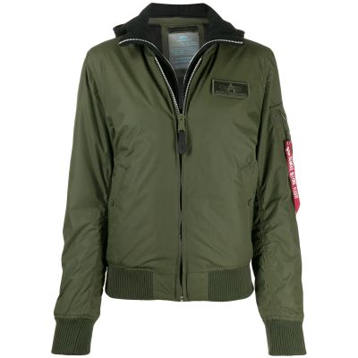 Buy Alpha Industries Ma 1 D Tec Bomber Jacket Green At Goxip