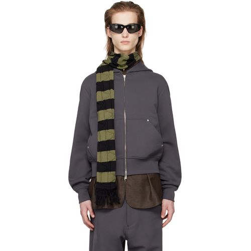 Omar Afridi Gray Rivet Hoodie for Men