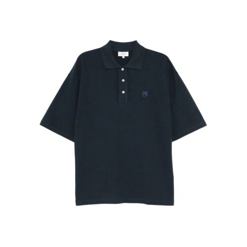 MAISON KITSUNE Maison Kitsuné Fox Head-Patch Oversize Polo Shirt