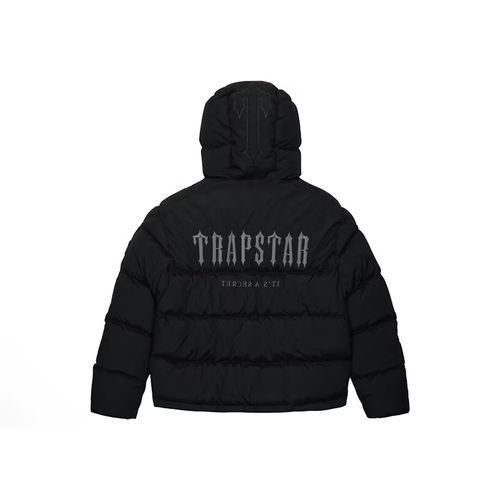 Trapstar Decoded 2.0 Hooded Puffer Jacket Blackout Edition for Women